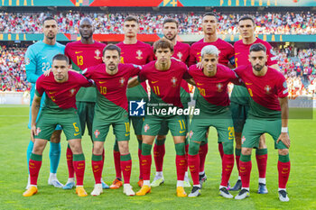 2023-06-17 - Team of Portugal during the UEFA Euro 2024, European Qualifiers, Group J, football match between Portugal and Bosnia and Herzegovina on June 17, 2023 at Estádio do SL Benfica in Lisbon, Portugal - FOOTBALL - EURO 2024 - QUALIFYING - PORTUGAL V BOSNIA HERZEGOVINA - UEFA EUROPEAN - SOCCER