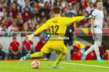 2023-06-17 - Ibrahim Sehic of Bosnia and Herzegovina during the UEFA Euro 2024, European Qualifiers, Group J, football match between Portugal and Bosnia and Herzegovina on June 17, 2023 at Estádio do SL Benfica in Lisbon, Portugal - FOOTBALL - EURO 2024 - QUALIFYING - PORTUGAL V BOSNIA HERZEGOVINA - UEFA EUROPEAN - SOCCER