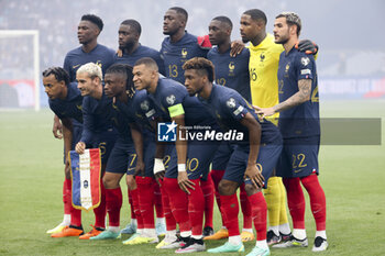 2023-06-19 - Team France poses before the UEFA Euro 2024, European Qualifiers, Group B, football match between France and Greece on June 19, 2023 at Stade de France in Saint-Denis, France - FOOTBALL - EURO 2024 - QUALIFYING - FRANCE V GREECE - UEFA EUROPEAN - SOCCER