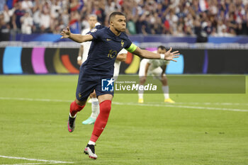 2023-06-19 - Kylian Mbappe of France celebrates his goal during the UEFA Euro 2024, European Qualifiers, Group B, football match between France and Greece on June 19, 2023 at Stade de France in Saint-Denis, France - FOOTBALL - EURO 2024 - QUALIFYING - FRANCE V GREECE - UEFA EUROPEAN - SOCCER