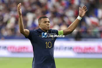 2023-06-19 - Kylian Mbappe of France celebrates his goal during the UEFA Euro 2024, European Qualifiers, Group B, football match between France and Greece on June 19, 2023 at Stade de France in Saint-Denis, France - FOOTBALL - EURO 2024 - QUALIFYING - FRANCE V GREECE - UEFA EUROPEAN - SOCCER