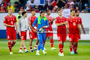 2023-06-19 - 19.06.2023, Lucerne, swisspoor arena, European Qualifiers: Switzerland - Romania, #1 goalkeeper Yann Sommer (Switzerland) and #10 Granit Xhaka (Switzerland) are disappointed about the draw in the last minutes of the match - EUROPEAN QUALIFIERS: SWITZERLAND - ROMANIA - UEFA EUROPEAN - SOCCER