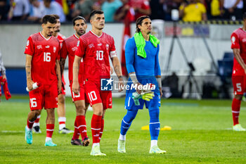 2023-06-19 - 19.06.2023, Lucerne, swisspoor arena, European Qualifiers: Switzerland - Romania, #10 Granit Xhaka (Switzerland) and #1 goalkeeper Yann Sommer (Switzerland) are disappointed about the draw in the last minutes of the match - EUROPEAN QUALIFIERS: SWITZERLAND - ROMANIA - UEFA EUROPEAN - SOCCER