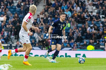 2023-06-20 - Andrew Robertson of Scotland during the UEFA Euro 2024, European Qualifiers, Group A football match between Scotland and Georgia on 20 June 2023 at Hampden Park in Glasgow, Scotland - FOOTBALL - EURO 2024 - QUALIFYING - SCOTLAND V GEORGIA - UEFA EUROPEAN - SOCCER