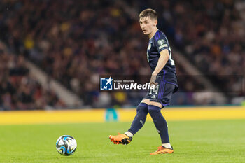 2023-06-20 - Billy Gilmour of Scotland during the UEFA Euro 2024, European Qualifiers, Group A football match between Scotland and Georgia on 20 June 2023 at Hampden Park in Glasgow, Scotland - FOOTBALL - EURO 2024 - QUALIFYING - SCOTLAND V GEORGIA - UEFA EUROPEAN - SOCCER