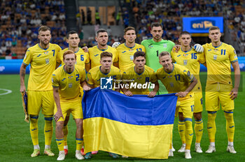 2023-09-12 - Ukraine for team photo lined up - UEFA EURO 2024 - EUROPEAN QUALIFIERS - ITALY VS UKRAINE - UEFA EUROPEAN - SOCCER