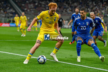 2023-09-12 - Ukraine’s Yukhym Konoplia - UEFA EURO 2024 - EUROPEAN QUALIFIERS - ITALY VS UKRAINE - UEFA EUROPEAN - SOCCER