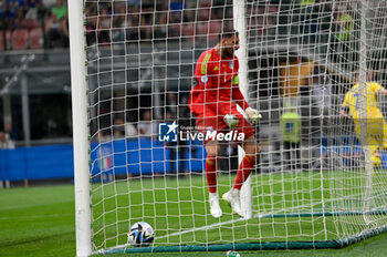 2023-09-12 - Italy’s Gianluigi Donnarumma shows his disappointment after the goal - UEFA EURO 2024 - EUROPEAN QUALIFIERS - ITALY VS UKRAINE - UEFA EUROPEAN - SOCCER