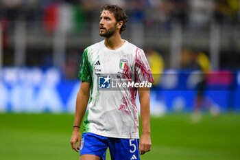 2023-09-12 - Italy’s Manuel Locatelli portrait during warm up - UEFA EURO 2024 - EUROPEAN QUALIFIERS - ITALY VS UKRAINE - UEFA EUROPEAN - SOCCER