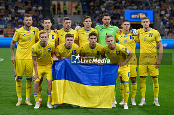2023-09-12 - Ukraine for team photo lined up - UEFA EURO 2024 - EUROPEAN QUALIFIERS - ITALY VS UKRAINE - UEFA EUROPEAN - SOCCER
