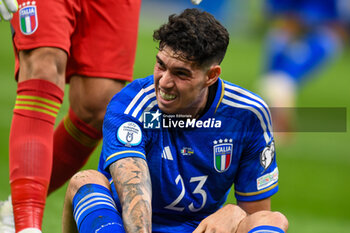 2023-09-12 - Italy’s Alessandro Bastoni shows his disappointment - UEFA EURO 2024 - EUROPEAN QUALIFIERS - ITALY VS UKRAINE - UEFA EUROPEAN - SOCCER