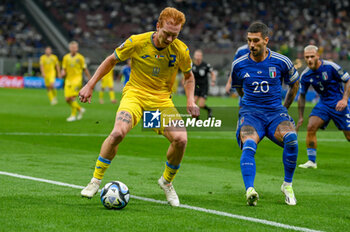 2023-09-12 - Ukraine’s Yukhym Konoplia portrait in action - UEFA EURO 2024 - EUROPEAN QUALIFIERS - ITALY VS UKRAINE - UEFA EUROPEAN - SOCCER