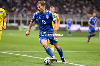2023-09-12 - Italy’s Nicolo Barella portrait in action - UEFA EURO 2024 - EUROPEAN QUALIFIERS - ITALY VS UKRAINE - UEFA EUROPEAN - SOCCER