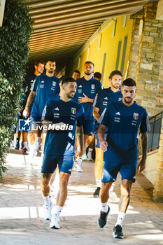2023-09-04 - Mattia Zaccagni and Lorenzo Pellegrini - ITALY TRAINING SESSION - UEFA EUROPEAN - SOCCER