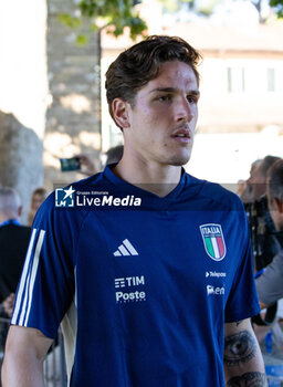 2023-09-04 - Nicolo Zaniolo portrait - ITALY TRAINING SESSION - UEFA EUROPEAN - SOCCER