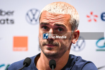 2023-09-06 - Antoine GRIEZMANN of France during the press conference of the French team ahead of the UEFA Euro 2024, European Qualifiers football match between France and Ireland, on September 6, 2023 at Parc des Princes Stadium in Paris, France - FOOTBALL - EURO 2024 - FRANCE V REPUBLIC OF IRELAND - TRAINING AND PRESS CONFERENCE - UEFA EUROPEAN - SOCCER