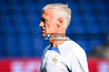 2023-09-06 - Didier DESCHAMPS of France during the training of the French team ahead of the UEFA Euro 2024, European Qualifiers football match between France and Ireland, on September 6, 2023 at Parc des Princes Stadium in Paris, France - FOOTBALL - EURO 2024 - FRANCE V REPUBLIC OF IRELAND - TRAINING AND PRESS CONFERENCE - UEFA EUROPEAN - SOCCER
