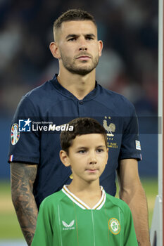 2023-09-07 - Lucas Hernandez of France looks on before the UEFA Euro 2024, European Qualifiers Group B football match between France and Republic of Ireland on September 7, 2023 at Parc des Princes stadium in Paris, France - FOOTBALL - EURO 2024 - QUALIFYING - FRANCE V REPUBLIC OF IRELAND - UEFA EUROPEAN - SOCCER