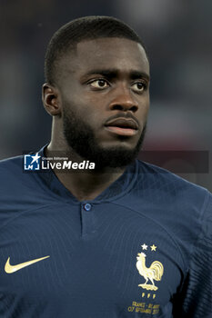 2023-09-07 - Dayot Upamecano of France looks on before the UEFA Euro 2024, European Qualifiers Group B football match between France and Republic of Ireland on September 7, 2023 at Parc des Princes stadium in Paris, France - FOOTBALL - EURO 2024 - QUALIFYING - FRANCE V REPUBLIC OF IRELAND - UEFA EUROPEAN - SOCCER