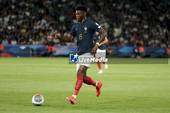 2023-09-07 - Aurelien Tchouameni of France during the UEFA Euro 2024, European Qualifiers Group B football match between France and Republic of Ireland on September 7, 2023 at Parc des Princes stadium in Paris, France - FOOTBALL - EURO 2024 - QUALIFYING - FRANCE V REPUBLIC OF IRELAND - UEFA EUROPEAN - SOCCER