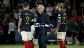 2023-09-07 - Coach of France Didier Deschamps among his players following the UEFA Euro 2024, European Qualifiers Group B football match between France and Republic of Ireland on September 7, 2023 at Parc des Princes stadium in Paris, France - FOOTBALL - EURO 2024 - QUALIFYING - FRANCE V REPUBLIC OF IRELAND - UEFA EUROPEAN - SOCCER