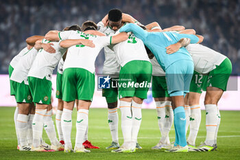 2023-09-07 - Team of Ireland during the UEFA Euro 2024, European Qualifiers Group B football match between France and Republic of Ireland on September 7, 2023 at Parc des Princes stadium in Paris, France - FOOTBALL - EURO 2024 - QUALIFYING - FRANCE V REPUBLIC OF IRELAND - UEFA EUROPEAN - SOCCER