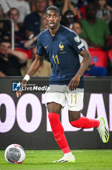 2023-09-07 - Ousmane DEMBELE of France during the UEFA Euro 2024, European Qualifiers Group B football match between France and Republic of Ireland on September 7, 2023 at Parc des Princes stadium in Paris, France - FOOTBALL - EURO 2024 - QUALIFYING - FRANCE V REPUBLIC OF IRELAND - UEFA EUROPEAN - SOCCER