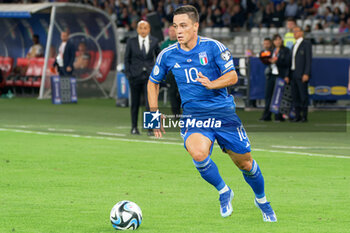 2023-10-14 - Giacomo Raspadori of Italy - UEFA EURO 2024 QUALIFIERS - ITALY VS MALTA - UEFA EUROPEAN - SOCCER