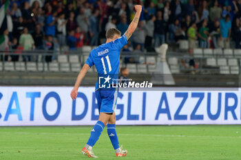 2023-10-14 - Davide Frattesi of Italy celebrates after scoring a goal - UEFA EURO 2024 QUALIFIERS - ITALY VS MALTA - UEFA EUROPEAN - SOCCER