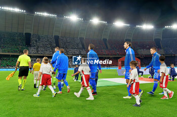 2023-10-14 - the players of Italy enter the field - UEFA EURO 2024 QUALIFIERS - ITALY VS MALTA - UEFA EUROPEAN - SOCCER