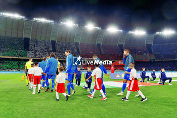 2023-10-14 - the players of Italy enter the field - UEFA EURO 2024 QUALIFIERS - ITALY VS MALTA - UEFA EUROPEAN - SOCCER