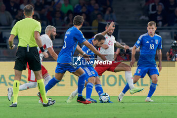 2023-10-14 - Giacomo Bonaventura of Italy scores a goal of 1-0 - UEFA EURO 2024 QUALIFIERS - ITALY VS MALTA - UEFA EUROPEAN - SOCCER