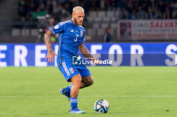 2023-10-14 - Federico Dimarco of Italy - UEFA EURO 2024 QUALIFIERS - ITALY VS MALTA - UEFA EUROPEAN - SOCCER
