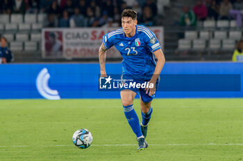 2023-10-14 - Alessandro Bastoni of Italy - UEFA EURO 2024 QUALIFIERS - ITALY VS MALTA - UEFA EUROPEAN - SOCCER