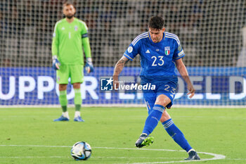2023-10-14 - Alessandro Bastoni of Italy - UEFA EURO 2024 QUALIFIERS - ITALY VS MALTA - UEFA EUROPEAN - SOCCER