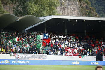 2023-10-17 - Italian's fans show their support during Italy U21  vs Norway U21, 3° match of European Qualifiers 2025 group A, game at GNerone Claudio Druso in Bolzano - Bolzen (BZ), Italy, on October 17, 2023. - 2025 UEFA EURO UNDER 21 QUALIFIERS - ITALY VS NORWAY - UEFA EUROPEAN - SOCCER
