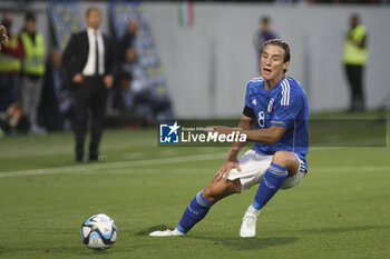 2023-10-17 - Edoardo Bove of Italy  during Italy U21  vs Norway U21, 3° match of European Qualifiers 2025 group A, game at GNerone Claudio Druso in Bolzano - Bolzen (BZ), Italy, on October 17, 2023. - 2025 UEFA EURO UNDER 21 QUALIFIERS - ITALY VS NORWAY - UEFA EUROPEAN - SOCCER