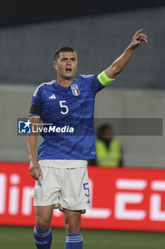 2023-10-17 - Lorenzo Pirola of Italy  gestures during Italy U21  vs Norway U21, 3° match of European Qualifiers 2025 group A, game at GNerone Claudio Druso in Bolzano - Bolzen (BZ), Italy, on October 17, 2023. - 2025 UEFA EURO UNDER 21 QUALIFIERS - ITALY VS NORWAY - UEFA EUROPEAN - SOCCER