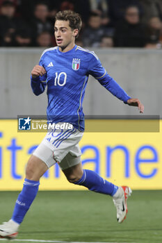 2023-10-17 - Gaetano Pio Oristanio of Italy during Italy U21  vs Norway U21, 3° match of European Qualifiers 2025 group A, game at GNerone Claudio Druso in Bolzano - Bolzen (BZ), Italy, on October 17, 2023. - 2025 UEFA EURO UNDER 21 QUALIFIERS - ITALY VS NORWAY - UEFA EUROPEAN - SOCCER