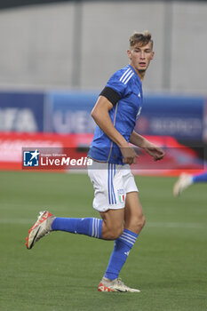 2023-10-17 - Francesco Pio Esposito of Italy  during Italy U21  vs Norway U21, 3° match of European Qualifiers 2025 group A, game at GNerone Claudio Druso in Bolzano - Bolzen (BZ), Italy, on October 17, 2023. - 2025 UEFA EURO UNDER 21 QUALIFIERS - ITALY VS NORWAY - UEFA EUROPEAN - SOCCER