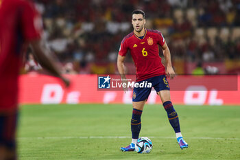 2023-10-12 - Mikel Merino of Spain during the UEFA EURO 2024, European Qualifiers Group A football match between Spain and Scotland on October 12, 2023 at La Cartuja stadium in Sevilla, Spain - FOOTBALL - EURO 2024 - QUALIFYING - SPAIN V SCOTLAND - UEFA EUROPEAN - SOCCER