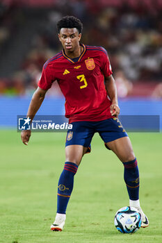 2023-10-12 - Alejandro Balde of Spain during the UEFA EURO 2024, European Qualifiers Group A football match between Spain and Scotland on October 12, 2023 at La Cartuja stadium in Sevilla, Spain - FOOTBALL - EURO 2024 - QUALIFYING - SPAIN V SCOTLAND - UEFA EUROPEAN - SOCCER