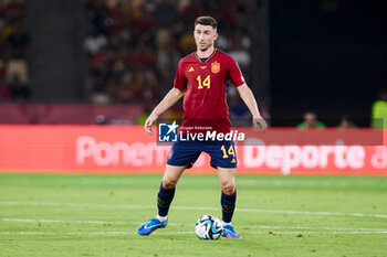 2023-10-12 - Aymeric Laporte of Spain during the UEFA EURO 2024, European Qualifiers Group A football match between Spain and Scotland on October 12, 2023 at La Cartuja stadium in Sevilla, Spain - FOOTBALL - EURO 2024 - QUALIFYING - SPAIN V SCOTLAND - UEFA EUROPEAN - SOCCER