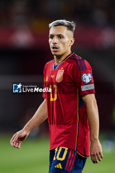 2023-10-12 - Bryan Zaragoza of Spain during the UEFA EURO 2024, European Qualifiers Group A football match between Spain and Scotland on October 12, 2023 at La Cartuja stadium in Sevilla, Spain - FOOTBALL - EURO 2024 - QUALIFYING - SPAIN V SCOTLAND - UEFA EUROPEAN - SOCCER
