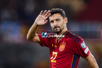 2023-10-12 - Jesus Navas of Spain during the UEFA EURO 2024, European Qualifiers Group A football match between Spain and Scotland on October 12, 2023 at La Cartuja stadium in Sevilla, Spain - FOOTBALL - EURO 2024 - QUALIFYING - SPAIN V SCOTLAND - UEFA EUROPEAN - SOCCER