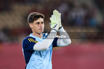 2023-10-12 - Kepa Arrizabalaga of Spain warms up during the UEFA EURO 2024, European Qualifiers Group A football match between Spain and Scotland on October 12, 2023 at La Cartuja stadium in Sevilla, Spain - FOOTBALL - EURO 2024 - QUALIFYING - SPAIN V SCOTLAND - UEFA EUROPEAN - SOCCER