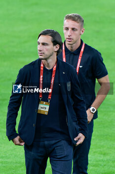2023-10-13 - BARI, ITALY - OCTOBER 13: Matteo Darmian of Italy during pitch inspection at Stadio San Nicola on October 13, 2023 in Bari, Italy. - PRESS CONFERENCE ITALY - UEFA EUROPEAN - SOCCER