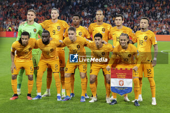 2023-10-13 - Team Netherlands poses before the UEFA Euro 2024, Qualifiers Group B football match between Netherlands and France on October 13, 2023 at Johan Cruijff ArenA in Amsterdam, Netherlands - FOOTBALL - EURO 2024 - QUALIFYING - NETHERLANDS V FRANCE - UEFA EUROPEAN - SOCCER