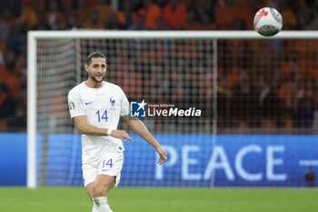2023-10-13 - Adrien Rabiot of France during the UEFA Euro 2024, Qualifiers Group B football match between Netherlands and France on October 13, 2023 at Johan Cruijff ArenA in Amsterdam, Netherlands - FOOTBALL - EURO 2024 - QUALIFYING - NETHERLANDS V FRANCE - UEFA EUROPEAN - SOCCER