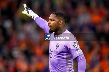 2023-10-13 - Goalkeeper Mike Maignan of France during the UEFA Euro 2024, Qualifiers Group B football match between Netherlands and France on October 13, 2023 at Johan Cruijff ArenA in Amsterdam, Netherlands - FOOTBALL - EURO 2024 - QUALIFYING - NETHERLANDS V FRANCE - UEFA EUROPEAN - SOCCER